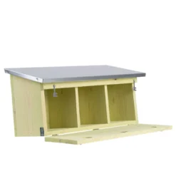 Appartement Pour Moineaux, Horizontal, En Bois Pin, Zinc, Pour Oiseaux. -Animaux Fournitures Magasin appartement pour moineaux horizontal en bois pin zinc pour oiseaux animallparadise ap ed nk85 9