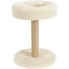 Arbre à Chat 2 En 1, ø 35 Cm X Hauteur 45 Cm, Couleur Beige, Pour Chats Et Chatons.