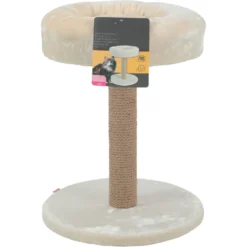 Arbre à Chat 2 En 1, ø 35 Cm X Hauteur 45 Cm, Couleur Beige, Pour Chats Et Chatons. -Animaux Fournitures Magasin arbre a chat 2 en 1 o 35 cm x hauteur 45 cm couleur beige pour chats et chatons animallparadise ap zo 504057bei 2