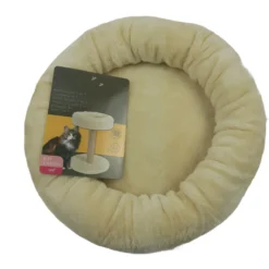 Arbre à Chat 2 En 1, ø 35 Cm X Hauteur 45 Cm, Couleur Beige, Pour Chats Et Chatons. -Animaux Fournitures Magasin arbre a chat 2 en 1 o 35 cm x hauteur 45 cm couleur beige pour chats et chatons animallparadise ap zo 504057bei 3