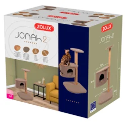 Zolux Arbre à Chat Jonah II, Hauteur 1 Mètre Pour Chat. -Animaux Fournitures Magasin arbre a chat jonah ii hauteur 1 metre pour chat zolux zo 504097 8