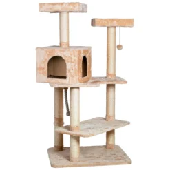 Arbre à Chat Makalu 71 X 60 X Hauteur 150 Cm Couleur Beige. -Animaux Fournitures Magasin arbre a chat makalu 71 x 60 x hauteur 150 cm couleur beige flamingo pet products fl 34605 3