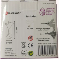 Balle ø 7 Cm. Magic Mechta 2 En 1 A LED Et Plumeau . Couleur Verte. Pour Chat. -Animaux Fournitures Magasin balle o 7 cm magic mechta 2 en 1 a led et plumeau couleur verte pour chat flamingo pet products fl 560769 5