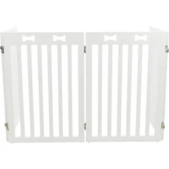 Barrière Pour Chiens, 4 Parties. Taille 60-160 X 75 Cm -Animaux Fournitures Magasin barriere pour chiens 4 parties taille 60 160 x 75 cm animallparadise ap tr 39457 11