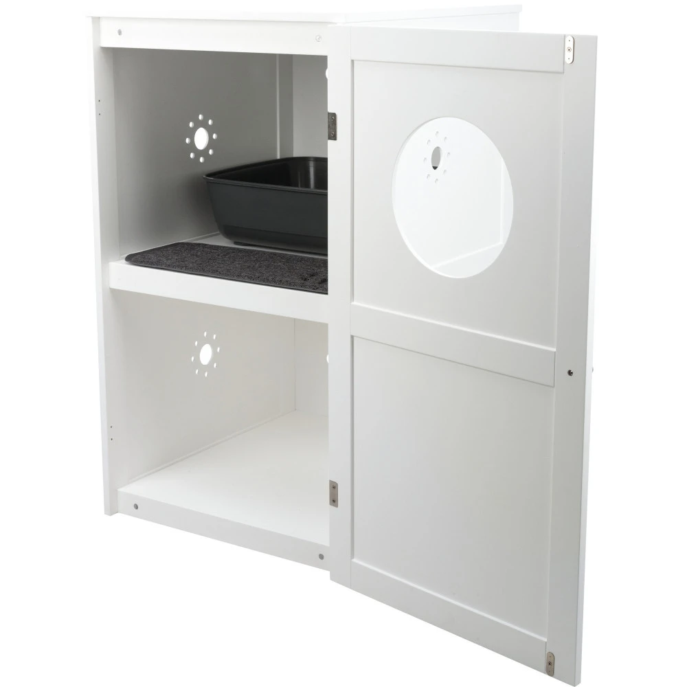 Trixie Cabane Cache Litière 2 Compartiments Pour Chat H 90 Cm. 1 Trixie Cabane Cache Litière 2 Compartiments Pour Chat H 90 Cm.