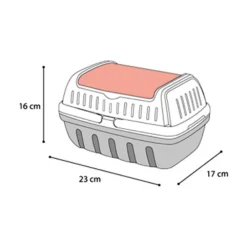Cage De Transport Lizzie S 17 X 23 X H 16 Cm Pour Rongeur -Animaux Fournitures Magasin cage de transport lizzie s 17 x 23 x h 16 cm pour rongeur flamingo pet products fl 210150 3