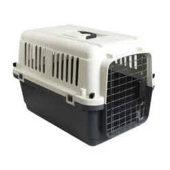 Cage De Transport, Nomad, Grise Et Noir, Taille S 40 X 61 X 41 Cm Pour Chien