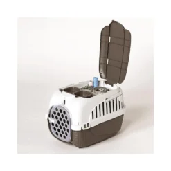 Cage De Transport, Tour Taupe Taille XS 33 X 52 X 34 Cm Pour Petit Chiens Ou Chats -Animaux Fournitures Magasin cage de transport tour taupe taille xs 33 x 52 x 34 cm pour petit chiens ou chats bama pet fl 517589 9