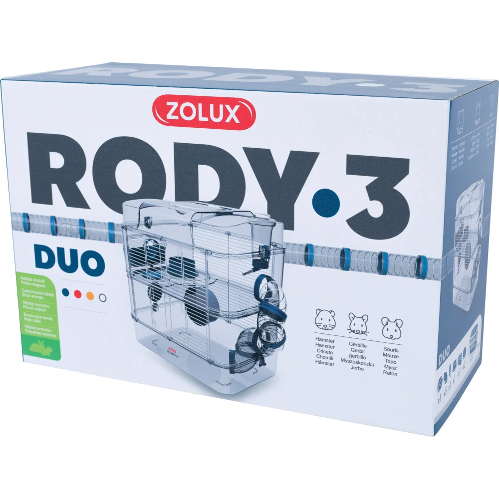 Zolux Cage Duo Rody3. Couleur Bleu. Taille 41 X 27 X 40.5 Cm H. Pour Rongeur 3 Zolux Cage Duo Rody3. Couleur Bleu. Taille 41 X 27 X 40.5 Cm H. Pour Rongeur – Image 3