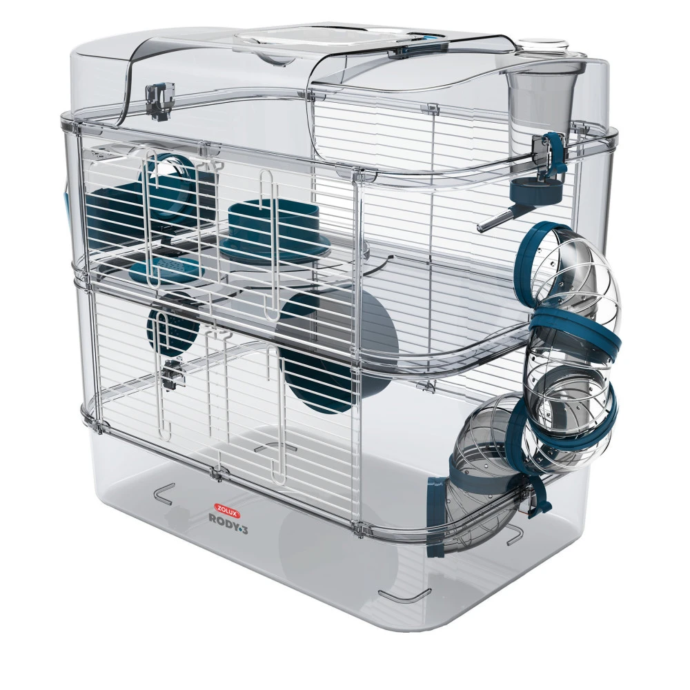 Zolux Cage Duo Rody3. Couleur Bleu. Taille 41 X 27 X 40.5 Cm H. Pour Rongeur 1 Zolux Cage Duo Rody3. Couleur Bleu. Taille 41 X 27 X 40.5 Cm H. Pour Rongeur
