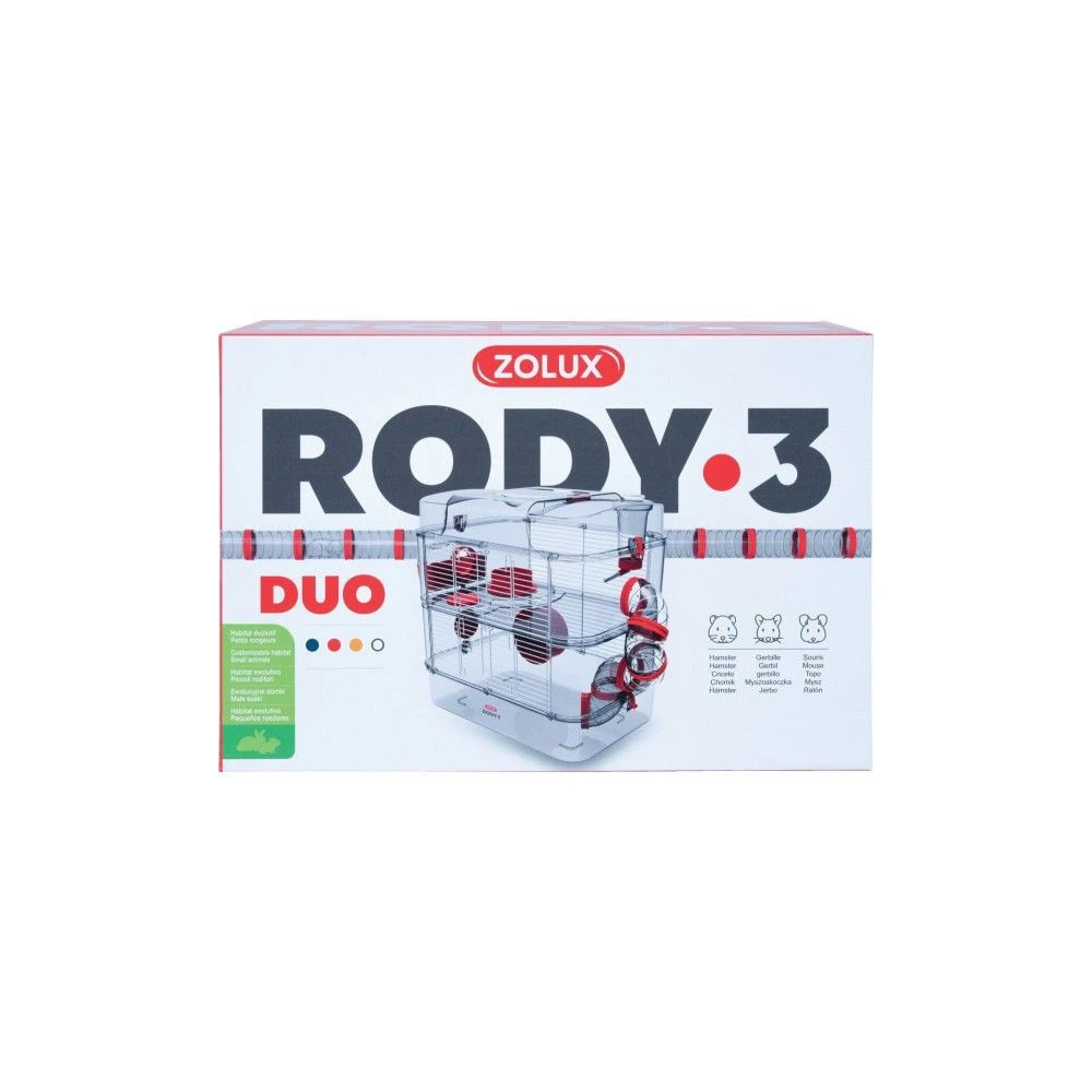 Zolux Cage Duo Rody3. Couleur Grenadine. Taille 41 X 27 X 40.5 Cm H. Pour Rongeur 2 Zolux Cage Duo Rody3. Couleur Grenadine. Taille 41 X 27 X 40.5 Cm H. Pour Rongeur – Image 2