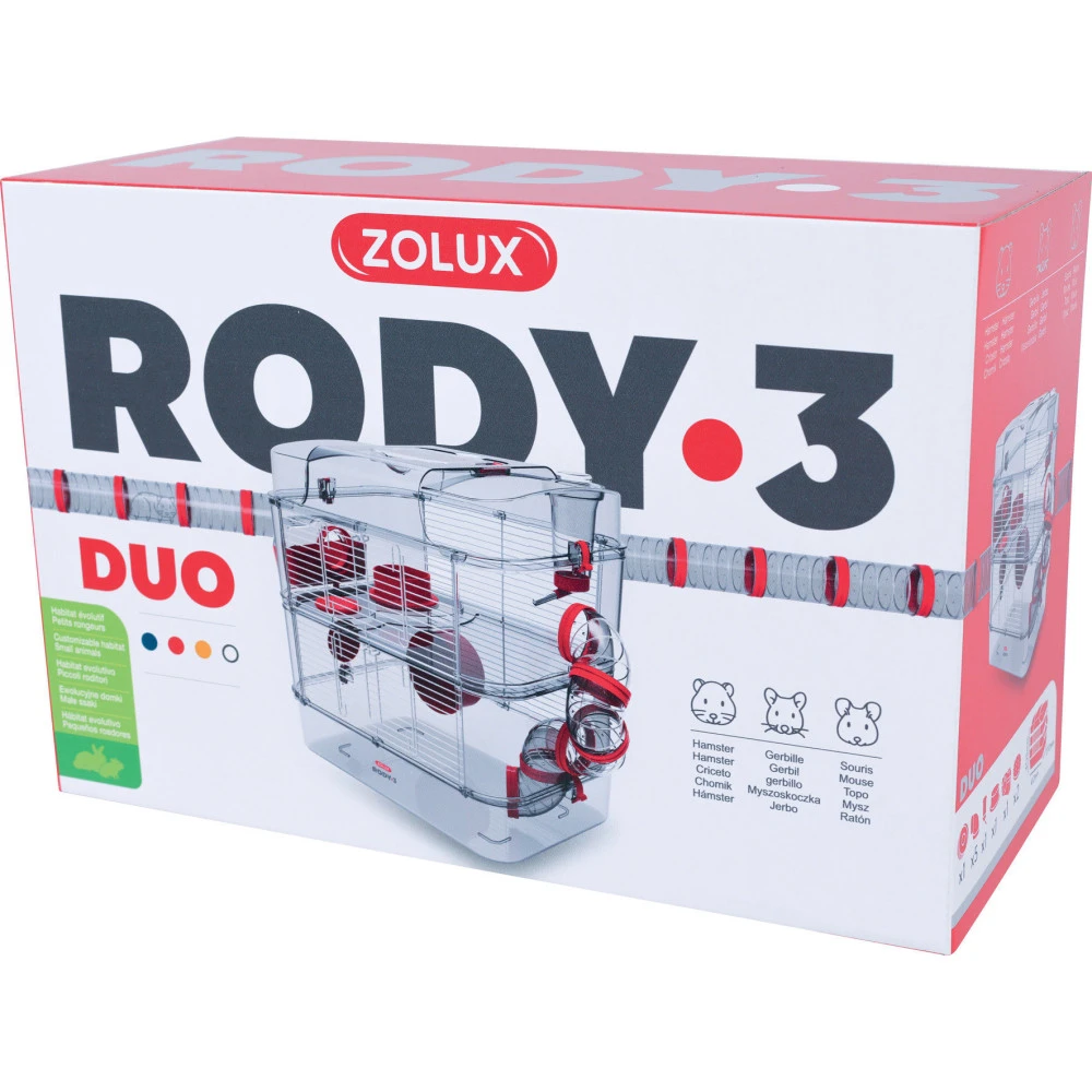 Zolux Cage Duo Rody3. Couleur Grenadine. Taille 41 X 27 X 40.5 Cm H. Pour Rongeur 3 Zolux Cage Duo Rody3. Couleur Grenadine. Taille 41 X 27 X 40.5 Cm H. Pour Rongeur – Image 3