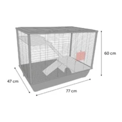 Cage Elsa M 77 X 47 X 60 Cm Pour Rongeur 7 Cage Elsa M 77 X 47 X 60 Cm Pour Rongeur -Animaux Fournitures Magasin cage elsa m 77 x 47 x 60 cm pour rongeur flamingo pet products fl 210289 2