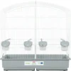 Zolux Cage Familly Blanche Gris 70 X 40 X 70cm De Hauteur Pour Oiseaux