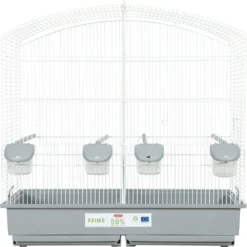 Zolux Cage Familly Blanche Gris 70 X 40 X 70cm De Hauteur Pour Oiseaux
