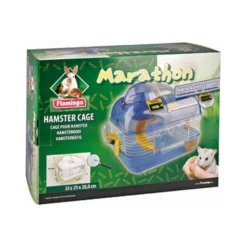 Animaux Fournitures Magasin -Animaux Fournitures Magasin cage pour hamster marathon 33 x 25 x 29 cm avec compte tours pour rongeur flamingo pet products fl 201884 1