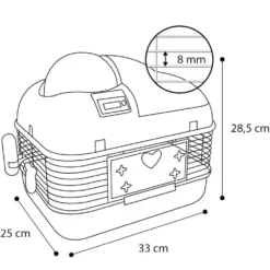 Cage Pour Hamster Marathon, 33 X 25 X 29 Cm, Avec Compte Tours, Pour Rongeur. -Animaux Fournitures Magasin cage pour hamster marathon 33 x 25 x 29 cm avec compte tours pour rongeur flamingo pet products fl 201884 5