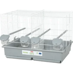 Zolux Cage Primo 57 Blanche Et Grise 57 X 31 X 41 Cm Pour Oiseaux