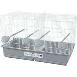 Zolux Cage Primo 67 Blanche Et Grise D 71.5 X 33.5 X 41 Cm Pour Oiseaux.