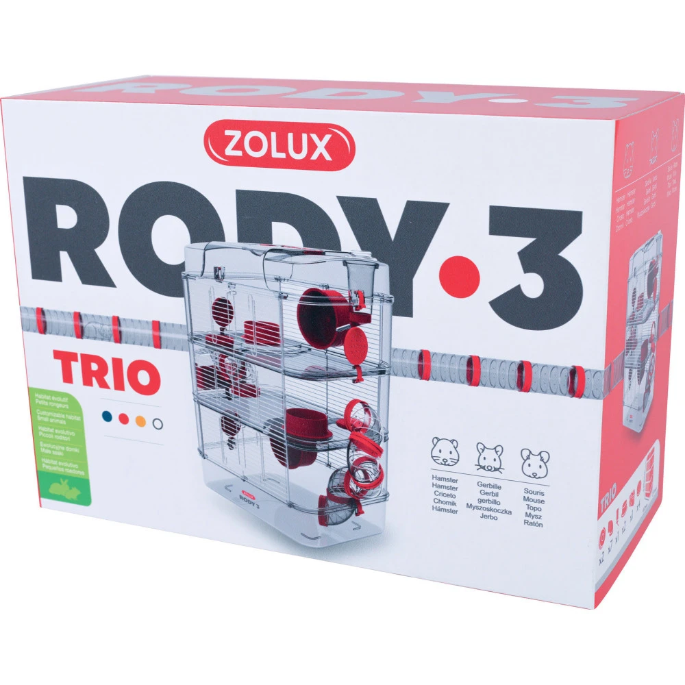 Zolux Cage Trio Rody3. Couleur Grenadine Pour Rongeur 6 Zolux Cage Trio Rody3. Couleur Grenadine Pour Rongeur – Image 6