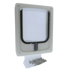 Chatière Tunnel 4 Positions Blanc 19.8 X 25 Cm Pour Chat