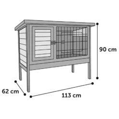 Clapier Ramos Matière Synthétique Brun. Pour Lapins. -Animaux Fournitures Magasin clapier ramos matiere synthetique brun pour lapins flamingo pet products fl 210320 5