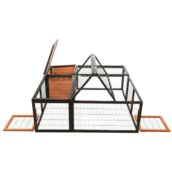 Enclos Avec Couverture, Dimensions: 150 × 53 × 150 Cm. Pour Lapin Et Petit Animaux. -Animaux Fournitures Magasin enclos avec couverture dimensions 150 x 53 x 150 cm pour lapin et petit animaux animallparadise ap 62286 6