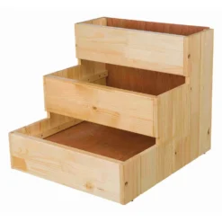 Escalier En Bois Pour Petit Chiens Taille 40 X 38 X 45 Cm -Animaux Fournitures Magasin escalier en bois pour petit chiens taille 40 x 38 x 45 cm animallparadise ap 3943 3