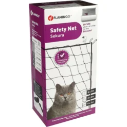 Filet De Sécurité Sekura Noir 6 X 3 Mètres Pour Chat