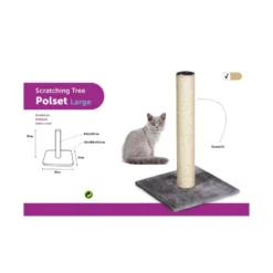 Griffoir Polset Large. Couleur Beige. Taille 38 X 38 X 59 Cm. Pour Chat. -Animaux Fournitures Magasin griffoir polset large couleur beige taille 38 x 38 x 59 cm pour chat animallparadise ap fl 1031266 3
