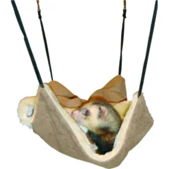 Hamac Avec Cachette, 30 X 26 Cm, Brun En Daim Pour Furet -Animaux Fournitures Magasin hamac avec cachette 30 x 26 cm brun en daim pour furet animallparadise ap fl 208205 2