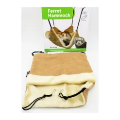 Hamac Avec Cachette, 30 X 26 Cm, Brun En Daim Pour Furet -Animaux Fournitures Magasin hamac avec cachette 30 x 26 cm brun en daim pour furet animallparadise ap fl 208205 4