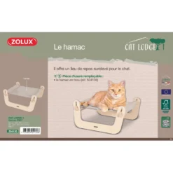 Zolux Hamac Cat Lodge 1,Taille 45 X 40 X 21 Cm Pour Chat -Animaux Fournitures Magasin hamac cat lodge 1taille 45 x 40 x 21 cm pour chat zolux zo 504130 8