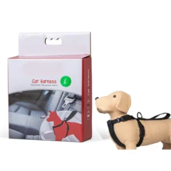 Harnais Et Ceinture De Sécurité Voiture, Taille L, Pour Chien.