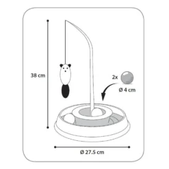 Jouet Circuit TIBO Rond Rose ø 27,5 Cm X 38 Cm, Pour Chat -Animaux Fournitures Magasin jouet circuit tibo rond rose o 275 cm x 38 cm pour chat animallparadise ap fl 560849 3