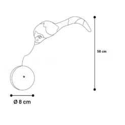 Flamingo Jouet électronique Balle Automatique Avec Souris Pour Chat -Animaux Fournitures Magasin jouet electronique balle automatique avec souris pour chat flamingo fl 561375 2