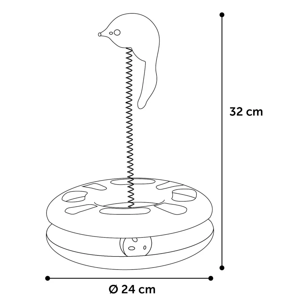 Jouet Laetitia Bleu Cercle ø24 Cm Pour Chats 2 Jouet Laetitia Bleu Cercle ø24 Cm Pour Chats – Image 2
