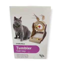 Jouet Tumbler Pour Gratter, En Bois 30 Cm Pour Chat . -Animaux Fournitures Magasin jouet tumbler pour gratter en bois 30 cm pour chat animallparadise ap fl 560148 4