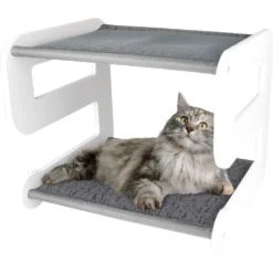 Lit Hamac Superposé 48 X 39,5 X 40 Cm, Pour Chat. -Animaux Fournitures Magasin lit hamac superpose 48 x 395 x 40 cm pour chat flamingo pet products fl 560790 2