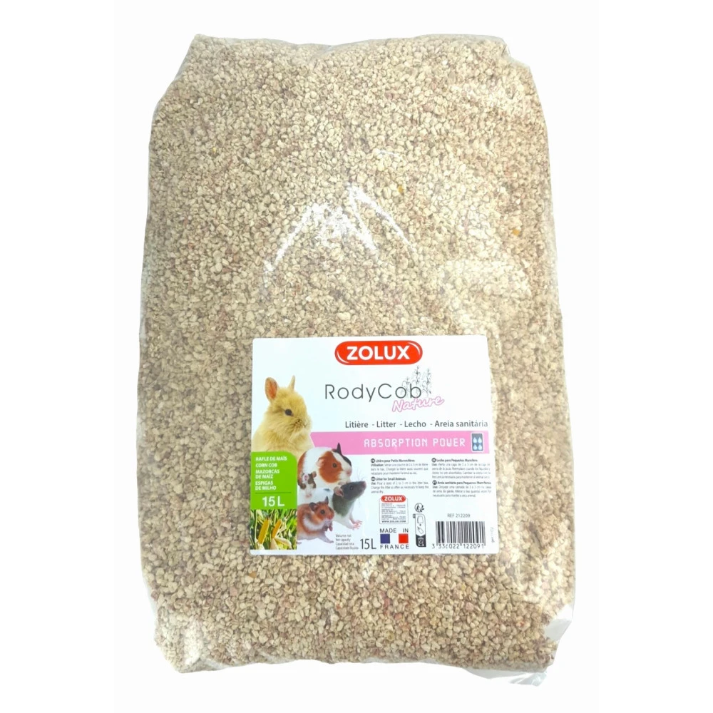 Zolux Litière Rodycob Nature 15 Litres 5.18 Kg, Pour Petit Mammifère 3 Zolux Litière Rodycob Nature 15 Litres 5.18 Kg, Pour Petit Mammifère – Image 3