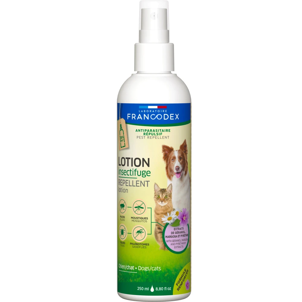 Lotion Insectifuge 250 Ml Formule Renforcée Pour Chiens Et Chats 2 Lotion Insectifuge 250 Ml Formule Renforcée Pour Chiens Et Chats – Image 2