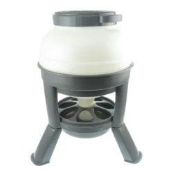 Mangeoire En Plastique Sur Pieds, 20 Litres, Pour Poules