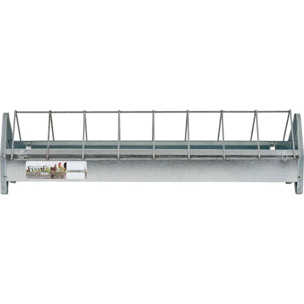 Mangeoire Galvanisé 50 Cm Pour Basse Cour 2 Mangeoire Galvanisé 50 Cm Pour Basse Cour – Image 2