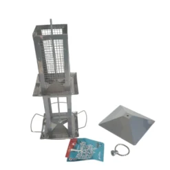 Mangeoire Silo Combi Minca Graines Et Arachides Gris 38 Cm Pour Oiseaux -Animaux Fournitures Magasin mangeoire silo combi minca graines et arachides gris 38 cm pour oiseaux vadigran va 13976 3