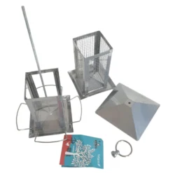 Mangeoire Silo Combi Minca Graines Et Arachides Gris 38 Cm Pour Oiseaux -Animaux Fournitures Magasin mangeoire silo combi minca graines et arachides gris 38 cm pour oiseaux vadigran va 13976 4