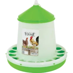 Mangeoire Silo En Plastique, Capacité 4 Kg, Basse Cour