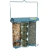 Zolux Mangeoire Trio Azur. 20 X 9 X Hauteur 22.5 Cm . Pour Oiseaux