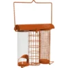 Zolux Mangeoire Trio Orange. 20 X 9 X Hauteur 22.5 Cm . Pour Oiseaux