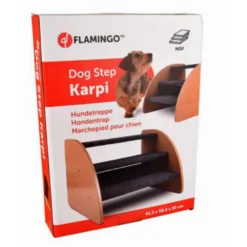 Marchepied Pour Chiens, KARPI Gris 41,5 X 38,5 X30 Cm -Animaux Fournitures Magasin marchepied pour chiens karpi gris 415 x 385 x30 cm flamingo pet products fl 519706 2