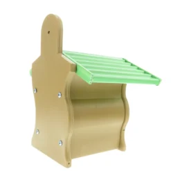 Nichoir En Bois Composite, Brun Vert, Pour Oiseaux -Animaux Fournitures Magasin nichoir en bois composite brun vert pour oiseaux animallparadise ap fl 110317 2